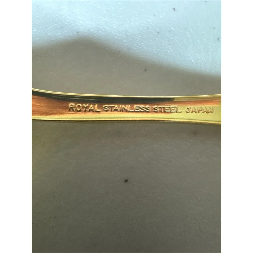 Gold-tone FLATWARE 'ROYAL' Stainless Steel Japan - Service for 4-20 Pieces